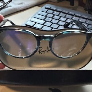 Ray-Ban Black and Blue Frame glasses